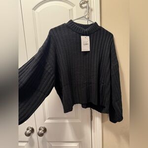 princess polly oversized black sweater xs/s